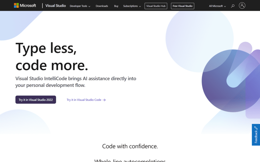 visualstudio.microsoft.com intellicode