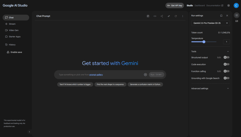 Google AI Studio 2025: Ngon hơn, bổ hơn, hoàn toàn miễn phí 2 aistudio.google.com new siucode